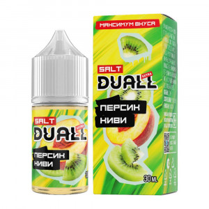 Жидкость DUALL SALT EXTRA - Персик Киви 30мл 20мг hard
