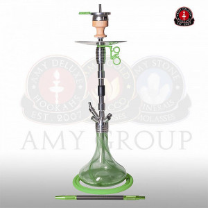 Кальян AMY Deluxe - SS06 Green (Dark Steel)  (Полный комплект)