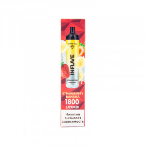Электронная сигарета INFLAVE CRYSTAL 1800 - Клубника Банан
