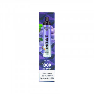 Электронная сигарета INFLAVE CRYSTAL 1800 - Виноград