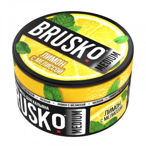 Смесь для кальяна BRUSKO MEDIUM - Лимон с мелиссой 250г