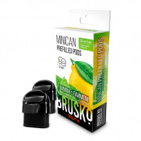 Предзаправленный картридж BRUSKO MINICAN PREFILLED PODS - Лимон с лаймом 2,4мл (цена за 1 шт.)