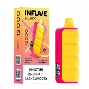 Электронная сигарета INFLAVE FLEX 12000 - Банановая жвачка