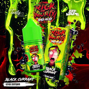 Жидкость Rick & Morty Bad Acid EXTRA HARD - Black Currant (Чёрная смородина) 30мл 20мг 20мг