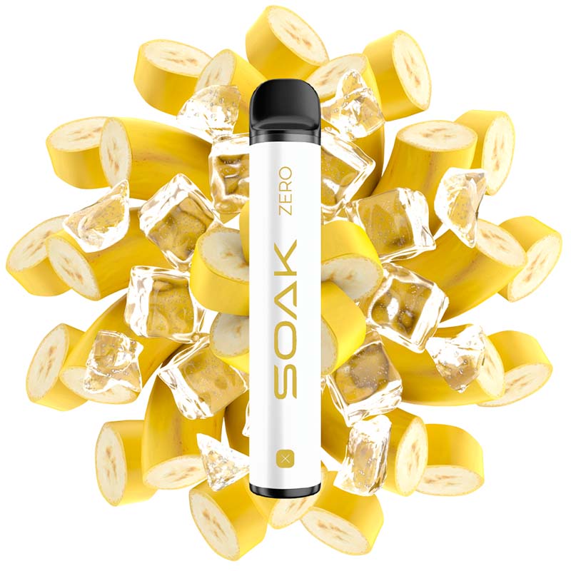 Электронная сигарета SOAK X ZERO 1500 - Cold Banana (Холодный банан)