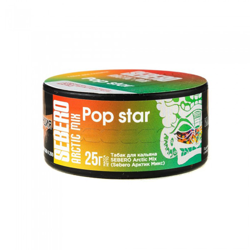 Табак для кальяна Sebero Arctic Mix - Pop star (Арбуз Дыня Лайм Мята Лед) 25г