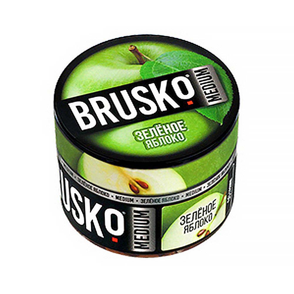 Смесь для кальяна BRUSKO MEDIUM - Зеленое яблоко 50г
